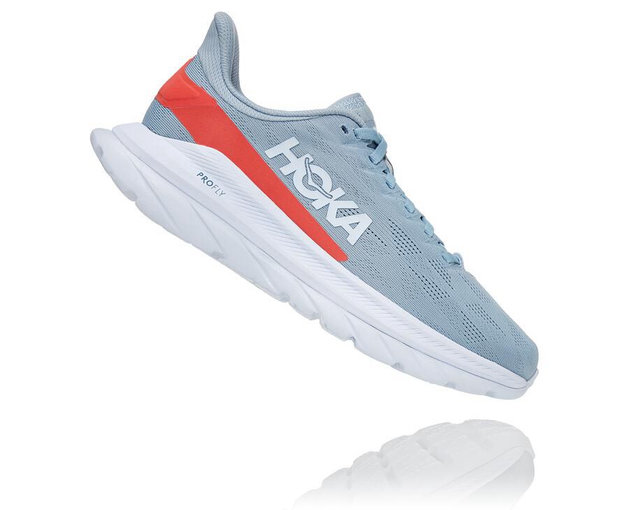 Hoka Australia One One Mach 4 - Womens Running Shoes Blue/White - MFNWS-3158